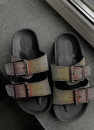 Шлепанцы тапочки выставочный образец на девочку в стразах steve madden оригинал