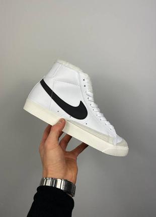 Кроссовки nike blazer mid ‘77 vintage ‘white’ fur1 фото