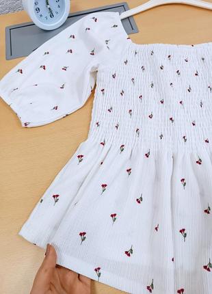Блузка с цветочным принтом 🌹6 фото
