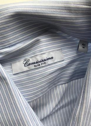 Продам рубашку мужскую camicissima (италия) размер 41, slim fit, длинный рукав2 фото