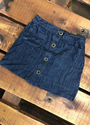 Дитяча бавовняна спідниця next (некст 6 років 116 см ідеал оригінал синя)