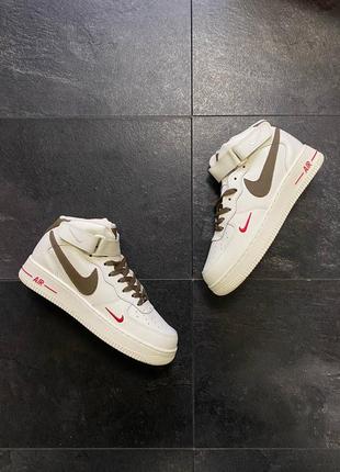 Зимові кросівки nike air force 1 hight хутро3 фото