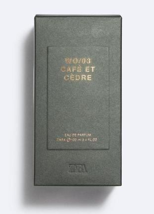 Zara cafe et cedre 100ml edp1 фото