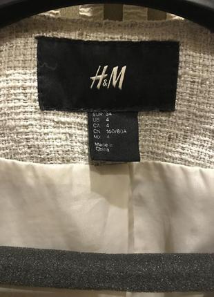 Твидовый пиджак h&m4 фото