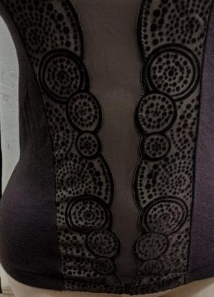 Eldar mizel кофточка блузка женская длинный рукав шоколадно коричневая размер s, xl3 фото