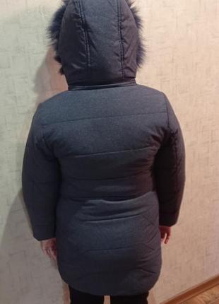 Зимнее пальто для девочки на рост 1403 фото