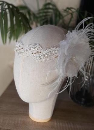 Украшение для волос в стиле гетсби