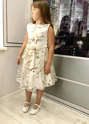 Сукня нарядна для дівчинки sly польща біле 134-1589 фото