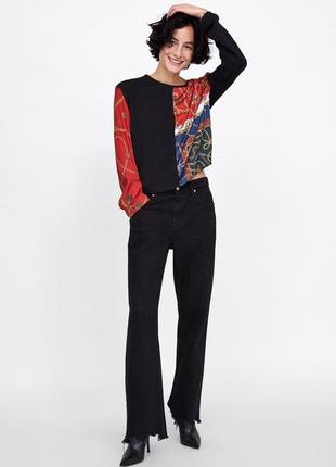 Актуальна комбінована кофта zara
