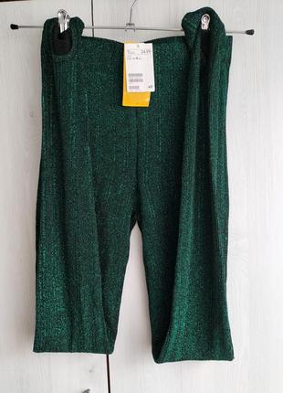 Нові шикарні блискучі лосіни h&m, розмір  s