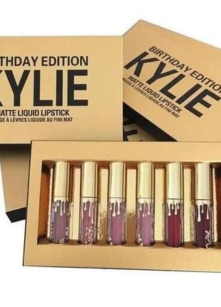 Набір матових помад kylie birthday edition