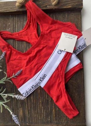Комплект топ та трусики calvin clein