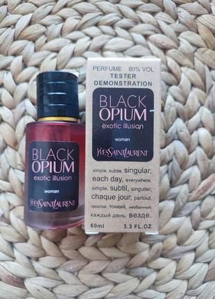 Парфюм black opium exotic illusion tester lux, женский, 60 мл