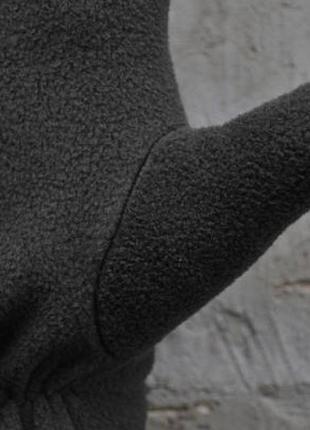 Перчатки флисовые черные3 фото