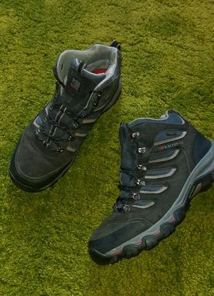 Ботинки karrimor mount mid black водонепроницаемые кроссовки кожаные merrell gore-tex треккинговые