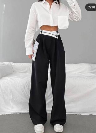 Брюки палаццо 4