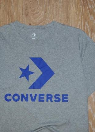 Мужская серая футболка converse3 фото