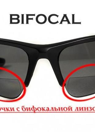 Бифокальные поляризационные защитные очки 3в1 bluwater winkelman-1 (+2.5) polarize (gray) серые7 фото
