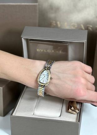 Часы наручные женские змея змейка брендовые в стиле bvlgari serpenti