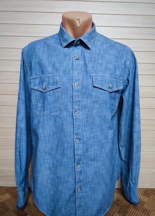 Джинсова сорочка рубашка із джинсу від ted baker london ☕ size 3/наш 46р1 фото