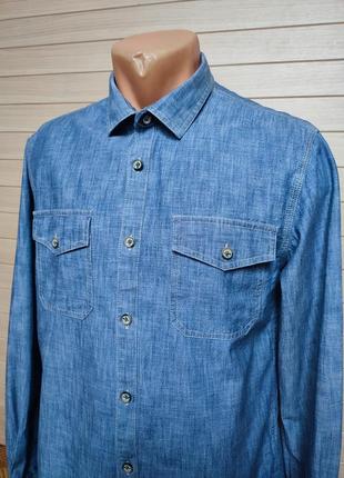 Джинсова сорочка рубашка із джинсу від ted baker london ☕ size 3/наш 46р2 фото
