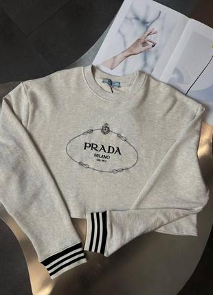 Шикарный брендовый свитшот в стиле prada