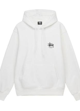 Худи белый loys stussy dragon white