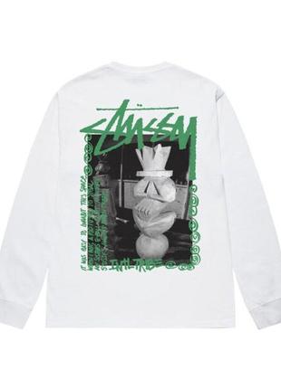 Свитшот белый loys stussy landin-ls white