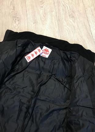 Зимовий пуховик kappa з лампасами6 фото