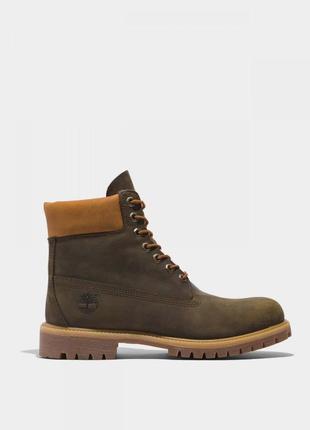 Timberland premium 6-inch waterproof olive чоловічі черевики