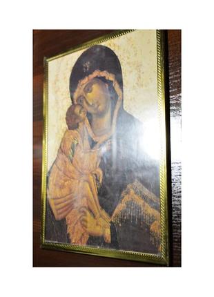 Икона дева мария и иисус христос в средневековом стиле1 фото