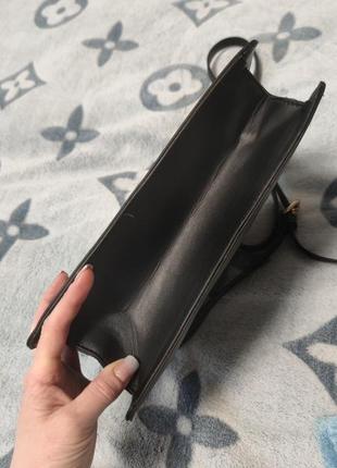 Класична квадратна чорна сумка aldo на довгому ремінці5 фото
