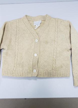Girandola дитячий кардиган кофта дівчинці 12-18 м 1-1.5 г 80-86 см шерсть ангора шовк