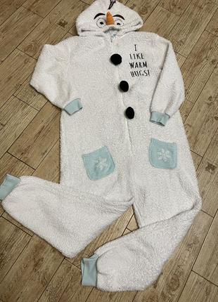 Новорічний костюм, кігурумі, олаф, сніговик, м, 46 розмір