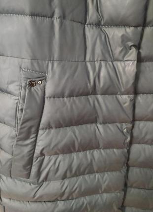 Стёбанный пуховик пальто с натуральным мехом чернобурки2 фото