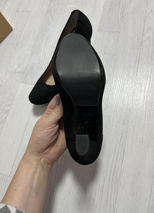 Туфли luchiano barachini замшевые черные 37 размер4 фото