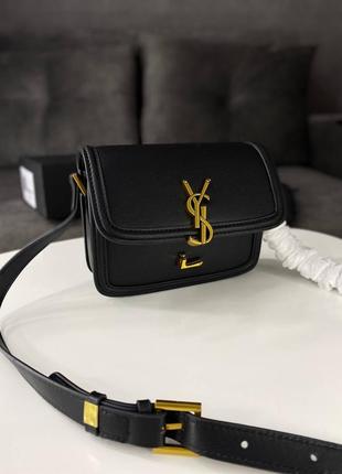 Женская сумка yves saint laurent small solferino black люкс качество