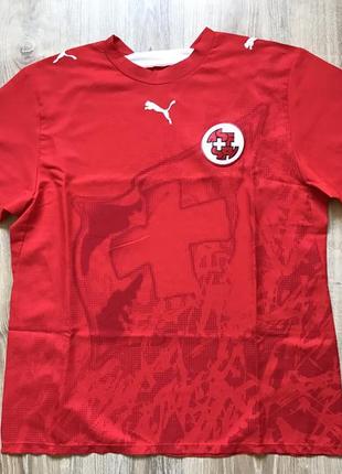 Мужская футбольная майка puma swiss football jersey1 фото