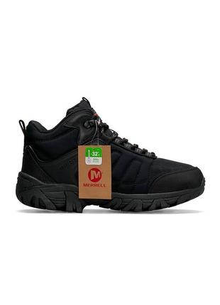Merrell cordura black orange fur3 фото