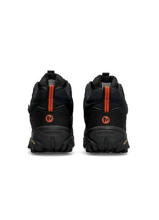 Merrell cordura black orange fur4 фото