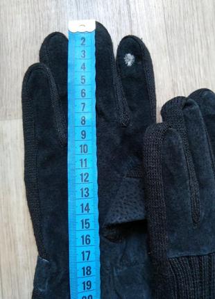 Сенсорные перчатки на подростка замшевые4 фото