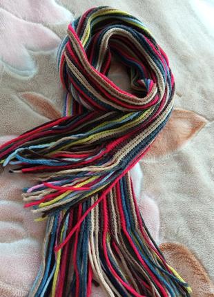 Женские аксессуары ❄️ зимний теплый шарф шалик цветной1 фото