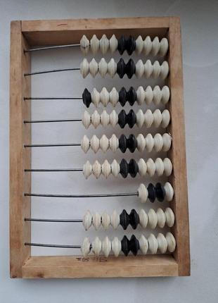 Винтаж,классические деревянные счеты времен ссср