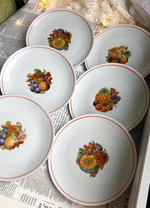 Тарелки десертные для фруктов винтаж германия3 фото
