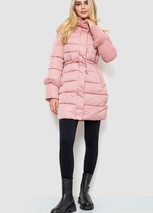 Куртка женская зимняя, цвет пудровый, 131r2003