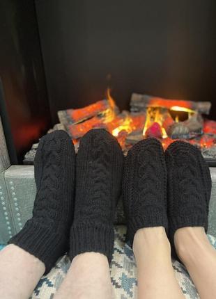 Набор носки и следочки черные hand made