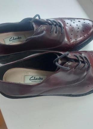 Стильные кожаные туфли ботинки бренд clarks3 фото