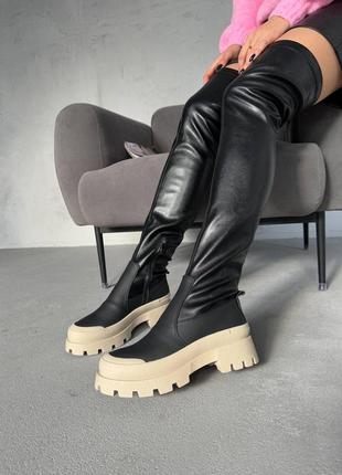 Кожаные ботфорты 😎