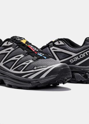 Salomon xt-6 gray gore-tex8 фото