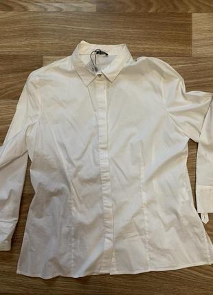 Трендовая блуза рубашка цвета « not white» стиль cos
